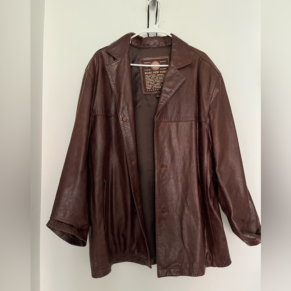Vintage Marc New York “first class” leather jacket